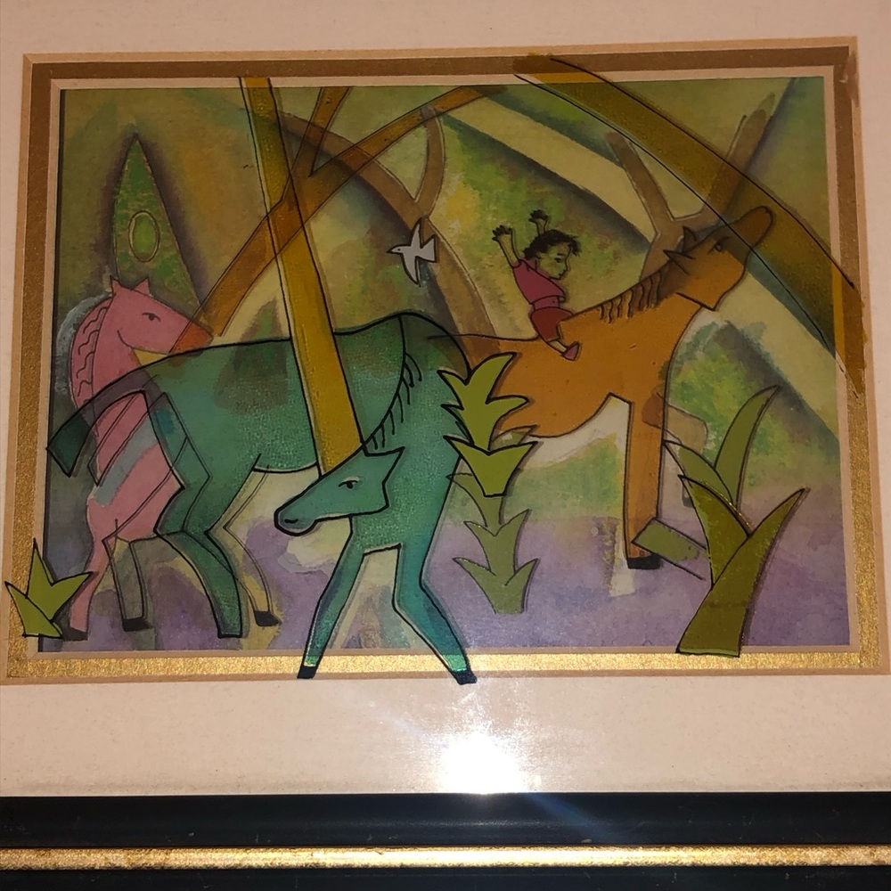 Jean-Pierre Weill 3-D Painting; Signed; Celebrate the "Year of the Horse" RARE!